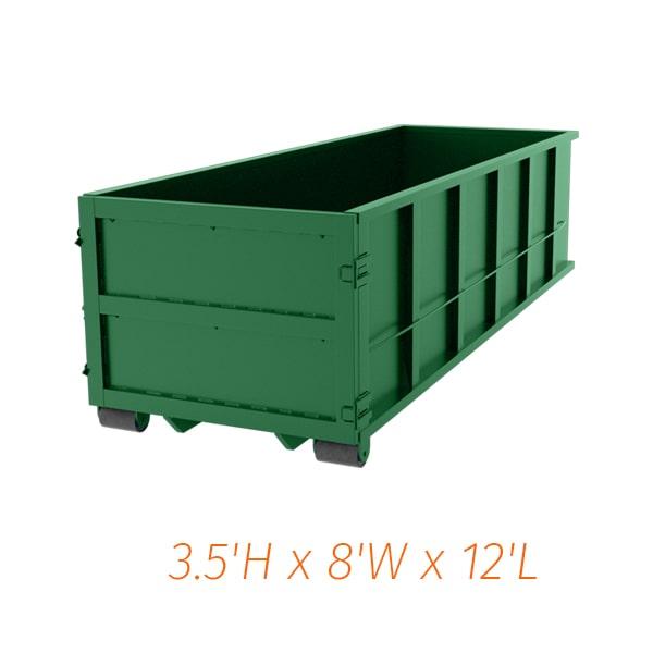 ten-yard dumpsters can be used to dispose of various types of waste, including construction debris, household items, and more